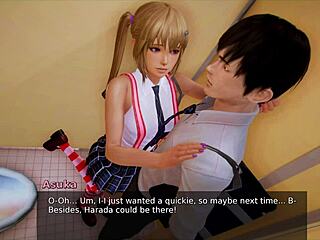 exploring the academy in this fun anime game adventure