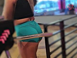 cristina almeida flashes tight shorts at gym in fortaleza ce