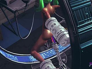 Yaoi Femboy 3D - Ash in Sex Machine - Japanese Asian Manga Anime Game Porn Gay