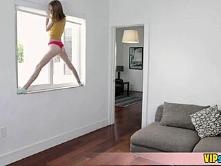 Skinny cute blonde stepsister learns to give blowjobs.