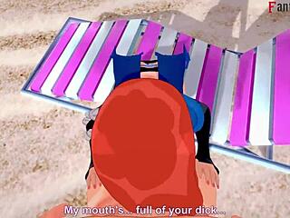 Yae Miko Bikini Beach Sex in POV Fantasy