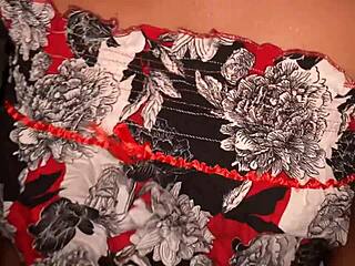 Amateur French Slut in Satin Gets Intense Doggy Blowjob and Rimming