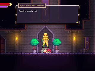 Scarlet Maiden's Hentai Gloryhole Blowjob with Futanari in Caves