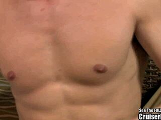 Angry Gay Hunk Strokes Cock On Sofa And Cums On Command