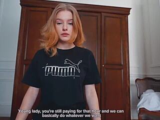 Master Slams Tight Teen Student Hard on Squeaky Bed Frame