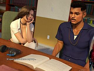 steps of debauchery 21 with sexy college student in white stockings