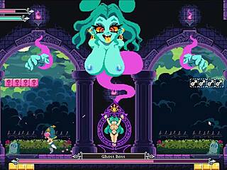Huge-boobed witch dominates in Flip Witch: Hentai Game