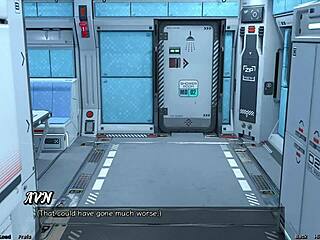 Red Haired Step Sister Bathes In Shower