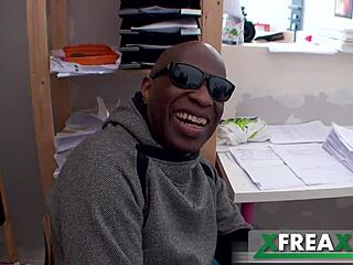 russian traveller nataly gets fucked in the ass by mike at an office