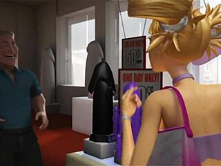 Busty Blonde Bimbo Fucks All Holes! Double Penetration!