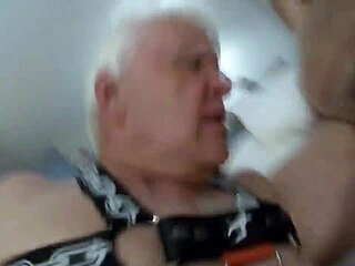 Preview of upcoming video of polio amputee grandpa sucking!