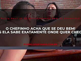 brazilian teen begs for cum facial to keep job