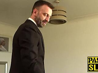 Man, that dirty slut Liz got spanked and drilled in the garage!