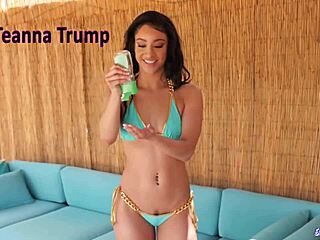 naughty teen twerking and sucking cock in cowgirl position, riding and fetish roleplay