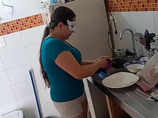 valery the kitchen slut craves cock and cum!