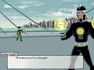 hey, watch me cum all over blackfire in this hentai game?