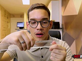 imagine a huge cock teasing and fucking the naughty amateur guy in suggestive ways