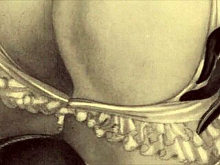 check out these vintage erotic cartoon drawings from anime