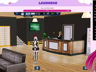 LewdNeko Maid Vibes in Harem Hotel!