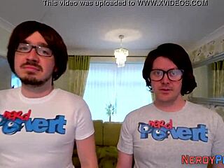 leeds geek sprays cum in wild first-time british encounter.