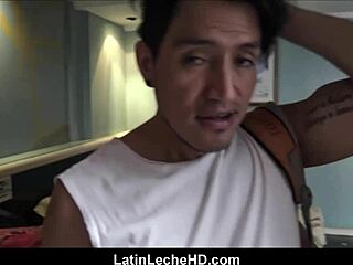 Straight Latino guy gets paid for gay sex adventure