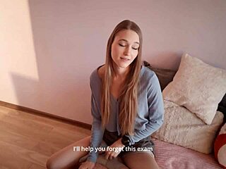 My stepsister failed her exam, so I took her doggy style. That tight Asian body felt amazing after her massage.