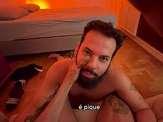 bearded man sucks 41 cocks in complete video on red