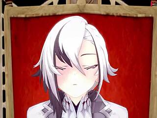 Arlecchino Performs Footwork And Blowjob In Genshin Impact POV