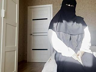 arab milf with big tits says stroke your cock for me