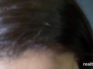 Horny czech girl strips and blows in mall