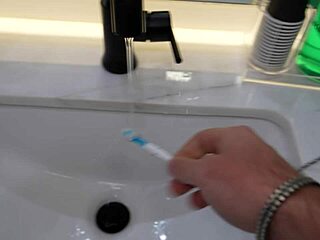 Oiled BBW Fingers Hairy Asshole And Pussy Before Shaving