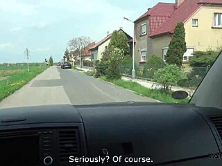 Dirty Whore Smashed in Take-Van as She Looks Ready!