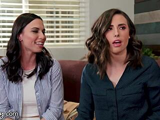 Is my straight friend my soulmate? Angela White in hot lesbian threesome!