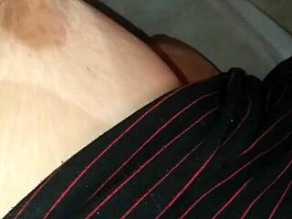 she fell asleep on my lap while watching netflix, so i secretly filmed her beautiful saggy tits, imagine them with milk