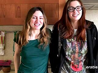 Pretty Ukrainian women Felicia and Lina show off their skills in the bedroom