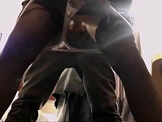 french amateur in black satin dress and stockings fucked standing