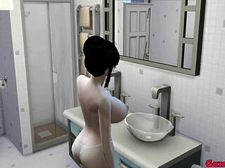 milk mother and wife episode 5 beautiful mother chichi with her 2 sons when husband goes to work in the kitchen ntr hentai