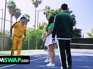 Tennis Game With Slut Step Moms Leads To Foursome Fuckfest Orgy