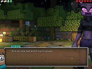 Hornycraft parody hentai game pornplay ep 45 femdom gets her face covered with hot cum