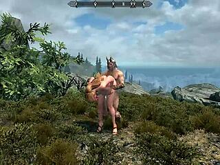 Big Boob Babe Bent Over Outdoor Doggy Style