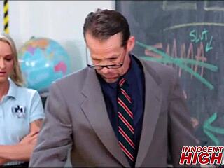 two hot girls taking turns blowing the teacher, you know?