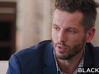 Big black cock fucking blonde teen in public place