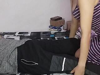 I didn't expect to surprise my stepbrother like this!