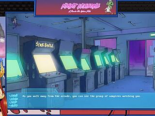 Muscular redhead learns night lessons from vampire in anime