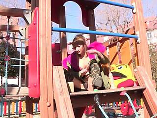 Blonde amateur bends over for doggystyle sex naked on the public street in reality video