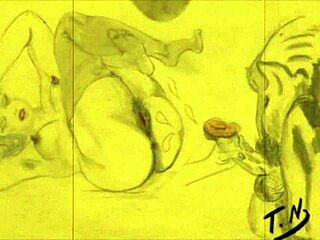 Vintage erotic drawings of hentai anime