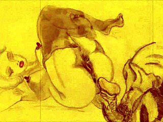 Vintage erotic drawings of hentai anime