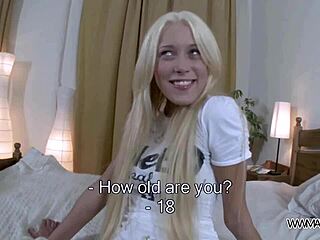 Young Blonde, Tell Me How You Took That Cock at Home