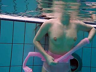 Liza Bubarek as a hot underwater mermaid