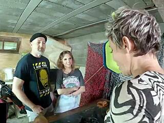 i enjoyed threesome with slutty blonde and milf, riding pussy and fingering anal